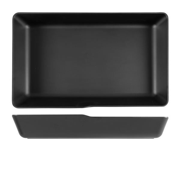 GENWARE | BLACK CPH M/MINE GN 1/1 DEEP DISH 53 X 32.5 X 8CM | CP110102
