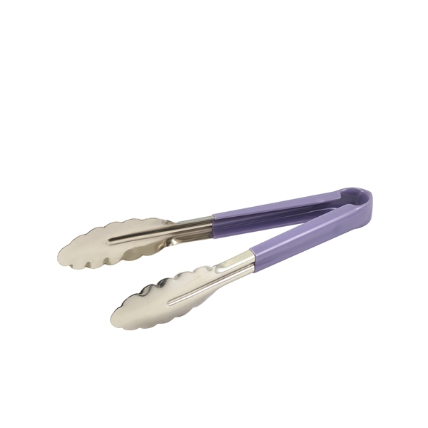 GENWARE | COLOUR CODED ST/ST. TONG 31CM PURPLE | CCT31P