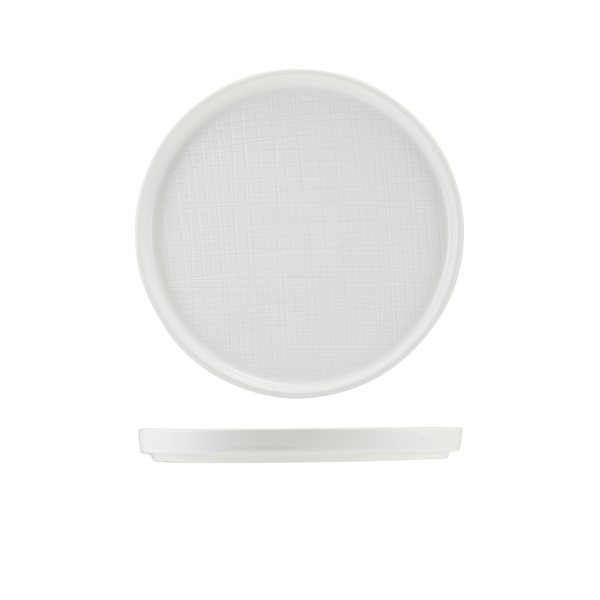 GENWARE | INCISE PORCELAIN LAVARA PRESENTATION PLATE 20CM X 6 | LP-ILV20
