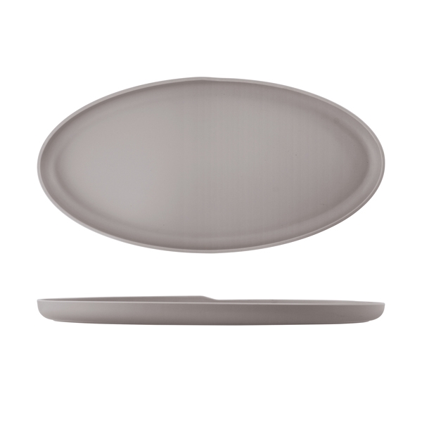 GENWARE | SAND BROWN COPENHAGEN OVAL MELAMINE DISH 55 X 27.5CM | CP552546