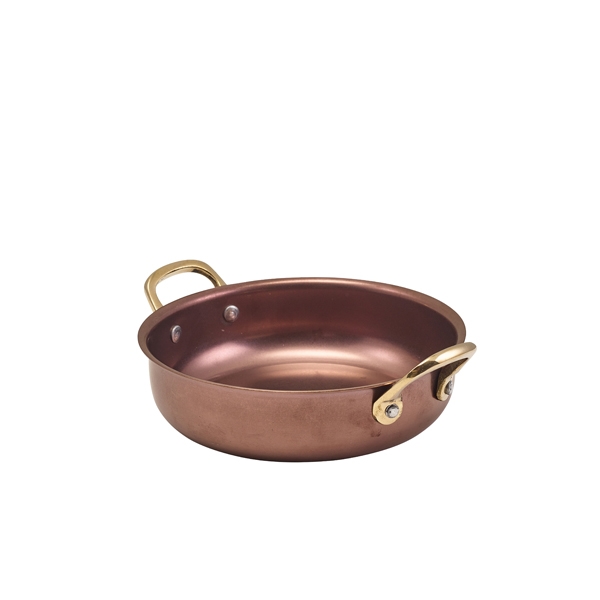 GENWARE | COPPER VINTAGE STEEL ROUND DISH 15.5 X 4CM X 6 | SRD16CV