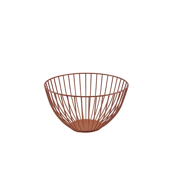 GENWARE | ROUND COPPER WIRE BASKET 24 X 13CM | WBSR2413C