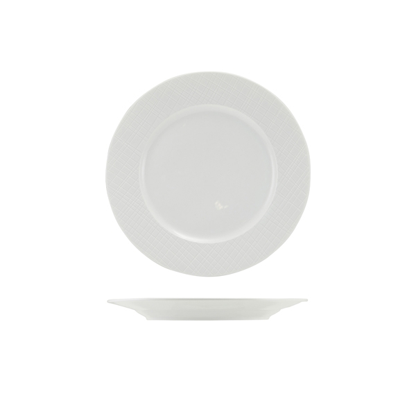 GENWARE | INCISE PORCELAIN LAVARA WINGED PLATE 20CM X 6 | WP-ILV20