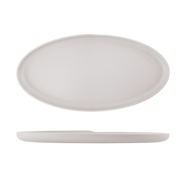 GENWARE | WHITE COPENHAGEN OVAL MELAMINE DISH 55 X 27.5CM | CP552545