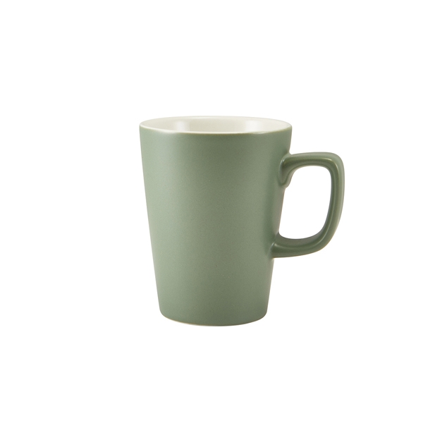 GENWARE | PORCELAIN MATT SAGE LATTE MUG 34CL X 6 | 322135MSG