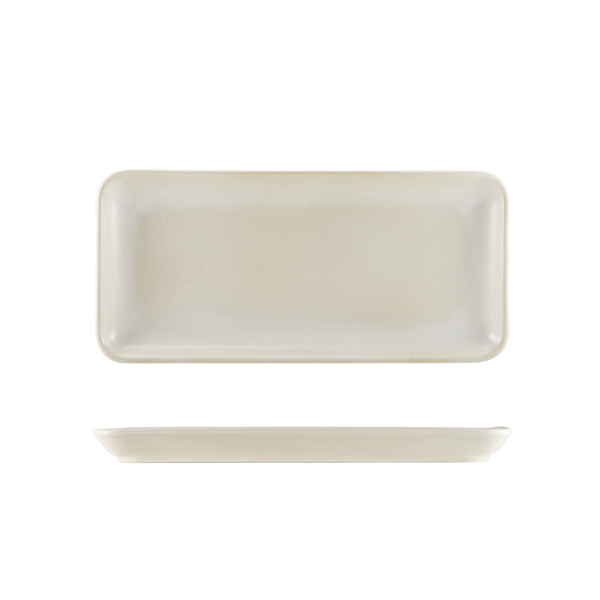 GENWARE | ANTIGO STONEWARE BARLEY NARROW RECT PLATTER 27 X 12.5CM X 6 | NR-ABR27