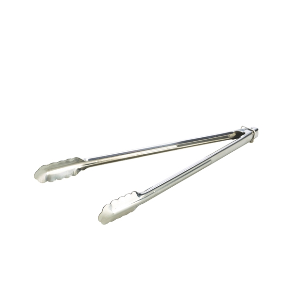 GENWARE | HEAVY DUTY STAINLESS STEEL ALL PURPOSE TONGS 16'' | HDT-16