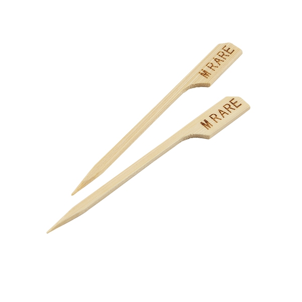 GENWARE | BAMBOO STEAK MARKERS 9CM MEDIUM RARE X 100 | BMBSM9-MR