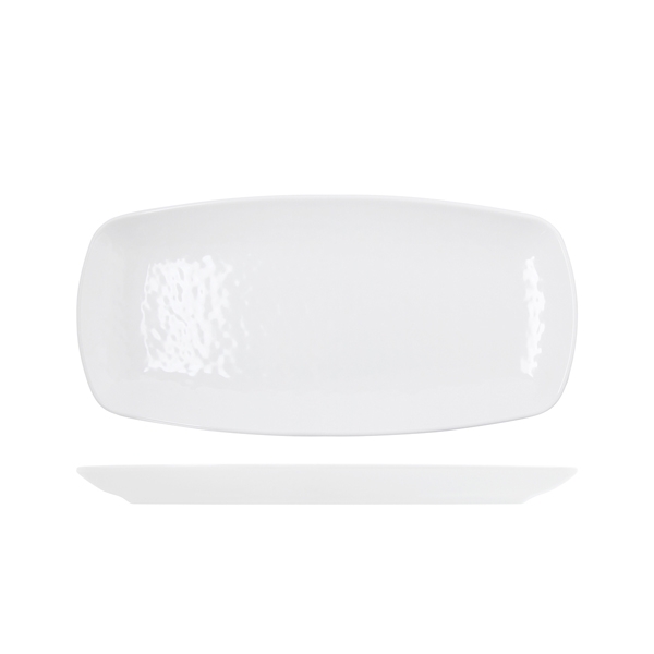 GENWARE | WHITE OSAKA MELAMINE OBLONG PLATE 35.5 X 19CM X 12 | OS352345