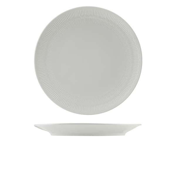 GENWARE | INCISE PORCELAIN SOLARA COUPE PLATE 28CM X 4 | CP-ISL28