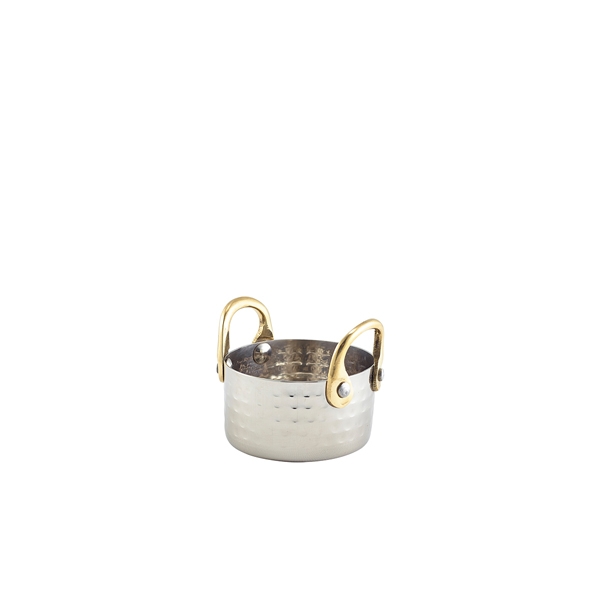 GENWARE | MINI HAMMERED ST/ST CASSEROLE DISH 7.5 X 4CM X 12 | MHCD7