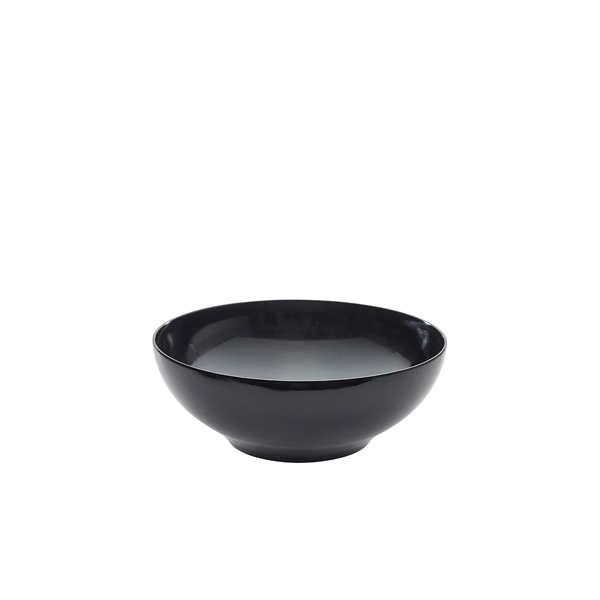 GENWARE |  BLACK MELAMINE ROUND BUFFET BOWL 25.7 CM | MELRB-25BK