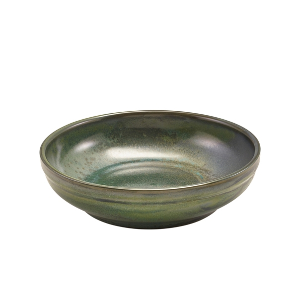 GENWARE | TERRA PORCELAIN AQUA GREEN COUPE BOWL 20CM X 6 | CB-PAG20
