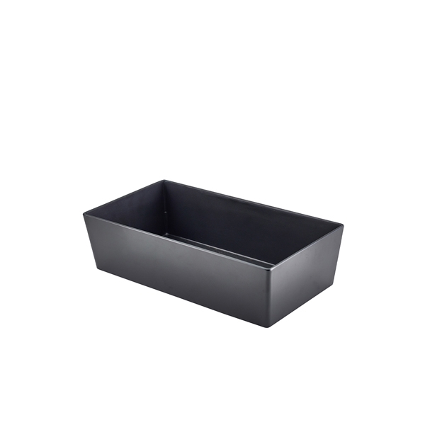 GENWARE |  MATT BLACK MELAMINE BUFFET BOX | MELBB13MBK