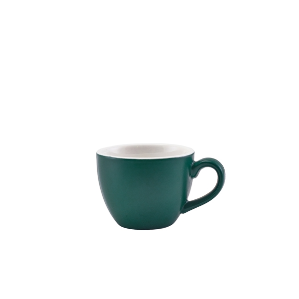 GENWARE | PORCELAIN MATT TEAL BOWL SHAPED CUP 9CL X 6 | 312109MT