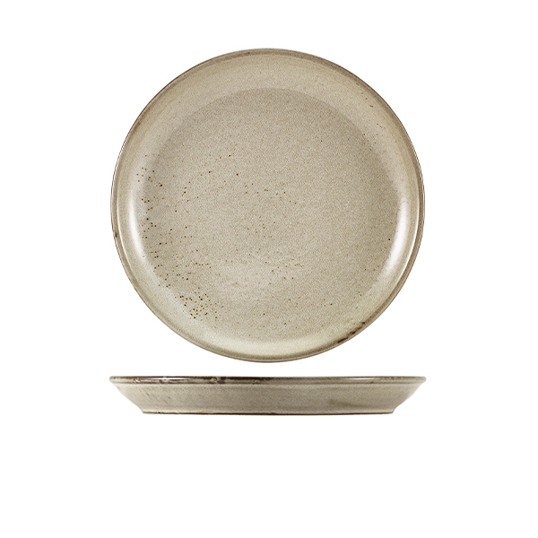 GENWARE | TERRA PORCELAIN GREY COUPE PLATE 24CM X 6 | CP-PG24