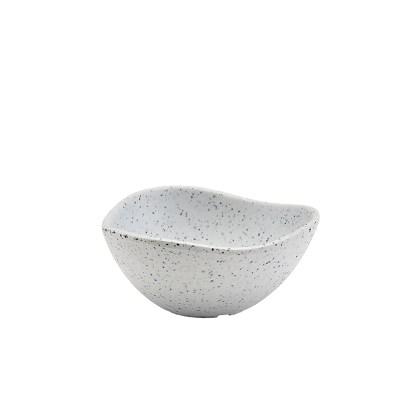 GENWARE | MELAMINE WHITE GRANITE TRIANGULAR RAMEKIN 100ML X 24 | T280-02