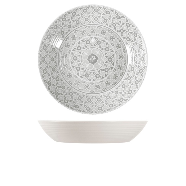 GENWARE | WHITE MARRAKESH MELAMINE BOWL 42.5 X 8CM | MK430973