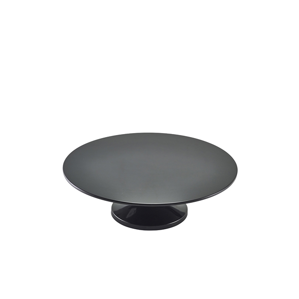 GENWARE |  BLACK MELAMINE CAKE STAND 33 CM / 13" | MCS33BK