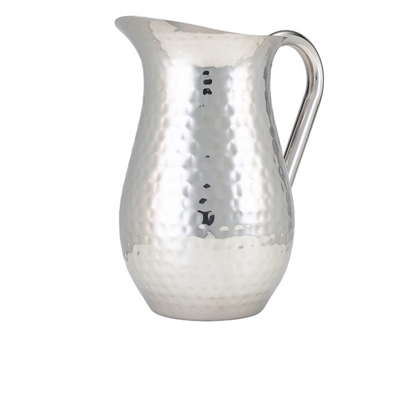 GENWARE | HAMMERED STAINLESS STEEL WATER JUG 2L | HWJ200