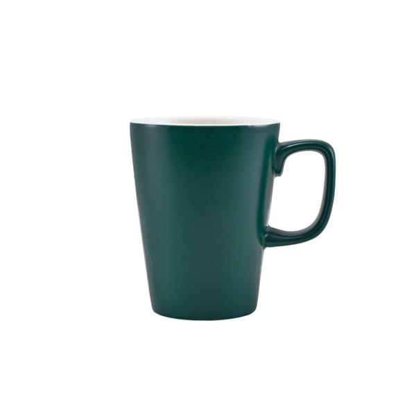 GENWARE | PORCELAIN MATT TEAL LATTE MUG 34CL X 6 | 322135MT