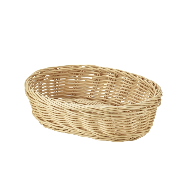 GENWARE | OVAL POLYWICKER BASKET 22.5 X 15.5 X 6.5CM X 6 | PWB-2316