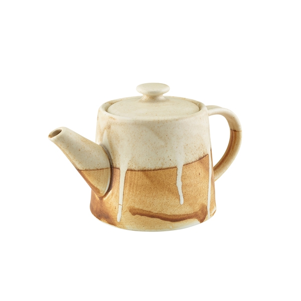 GENWARE | ROKO PORCELAIN SAND TEAPOT 50CL X 6 | TP-RKS50