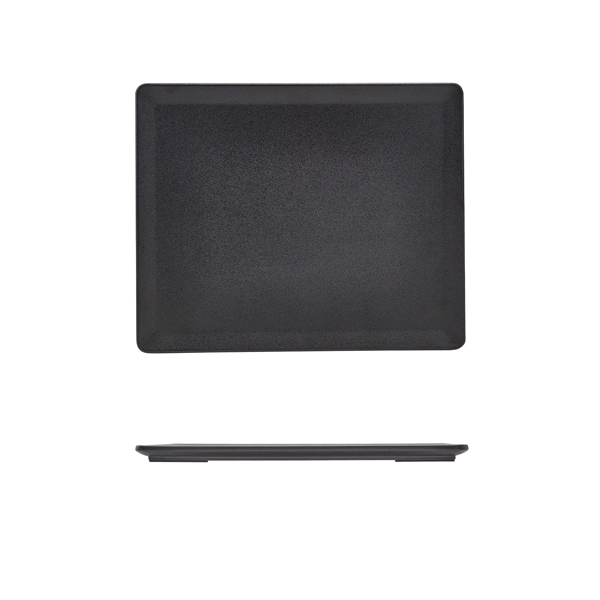 GENWARE | MELAMINE BLACK TABLEAU PLATTER GN 1/2 | TB120302