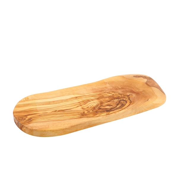GENWARE | OLIVE WOOD RUSTIC PLATTER 35 X 13CM | OWRPS