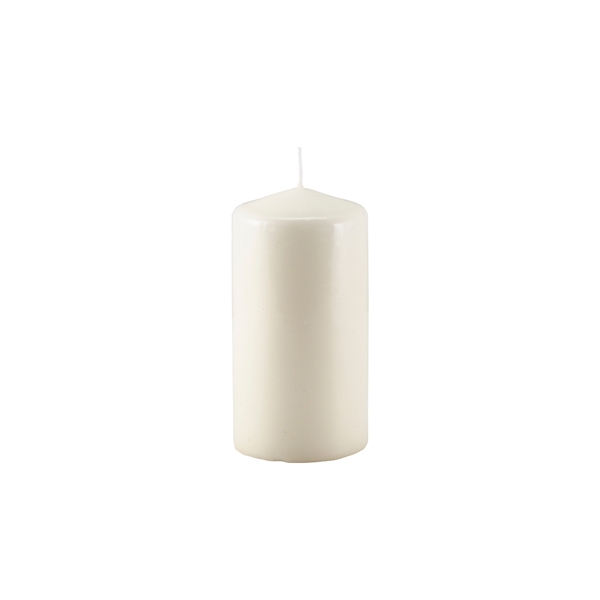 GENWARE | PILLAR CANDLE 15CM H X 8CM DIA IVORY X 6 | PLC15