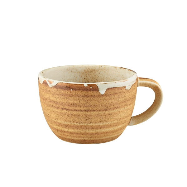 GENWARE | ROKO PORCELAIN SAND COFFEE CUP 28.5CL X 6 | CUP-RKS28