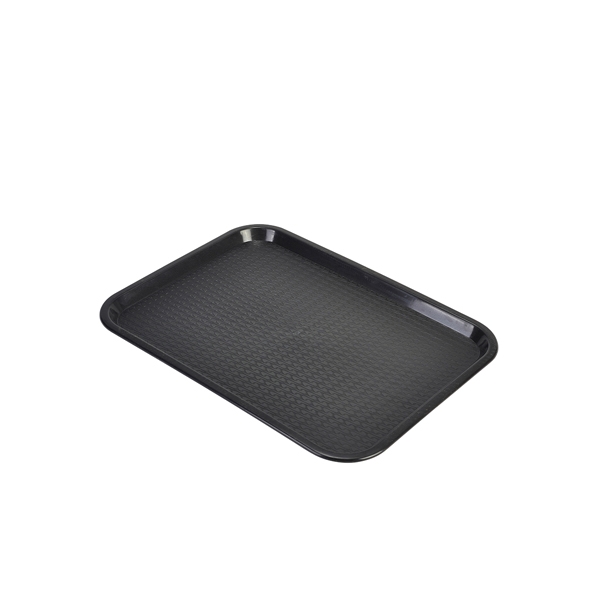 GENWARE | FAST FOOD TRAY BLACK MEDIUM | CT1216-03