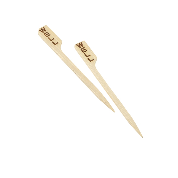 GENWARE | BAMBOO STEAK MARKERS 9CM WELL X 100 | BMBSM9-W
