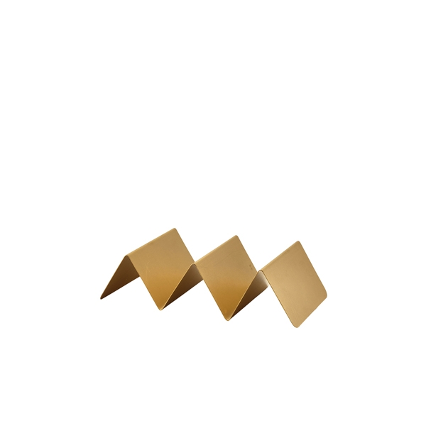 GENWARE | GOLD VINTAGE STEEL FAST FOOD STAND 2 SLOT X 12 | FFS2GDV