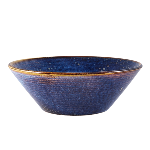 GENWARE | TERRA PORCELAIN AQUA BLUE CONICAL BOWL 19.5CM X 6 | CN-PBL19