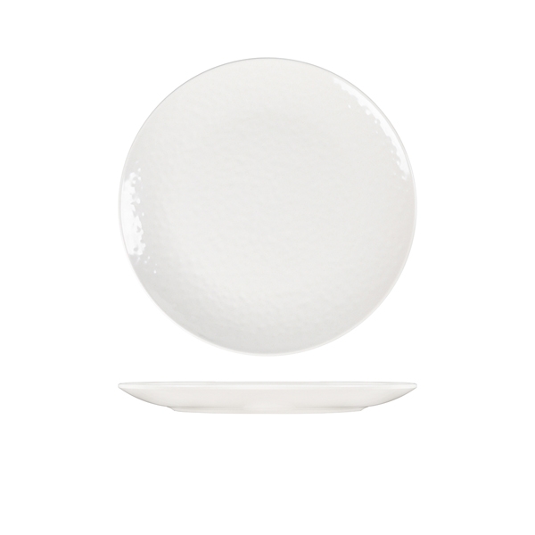 GENWARE | WHITE OSAKA MELAMINE DINNER PLATE 27CM X 12 | OS271145