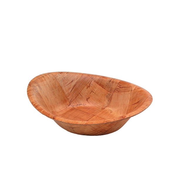 GENWARE | OVAL WOVEN WOOD BOWLS X SINGLES X 12 | GC849