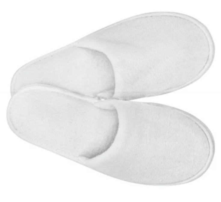 SLIPPERS WHITE ONE SIZE X 1 | 810.702