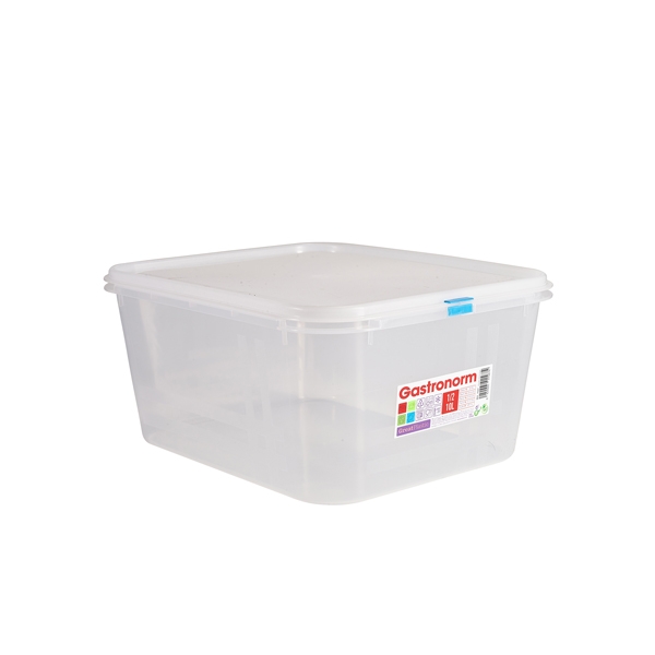 GENWARE | CLEAR POLYPROPYLENE CONTAINER GN1/2 150MM X 6 | GNCPP12-150