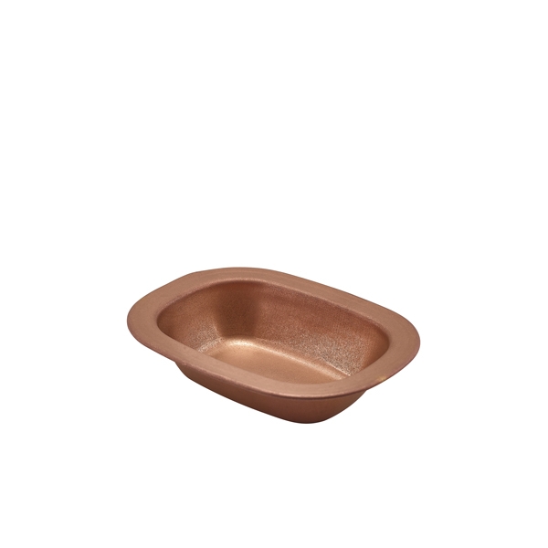 GENWARE | COPPER VINTAGE STEEL PIE DISH 16CM X 12 | SPD16CV