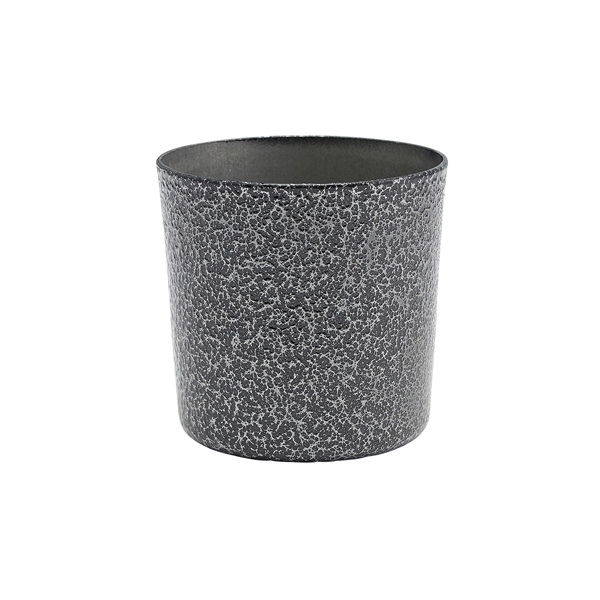 GENWARE | STAINLESS STEEL SERVING CUP 8.5 X 8.5CM HAMMERED SILVER X 12 | SVCH8S