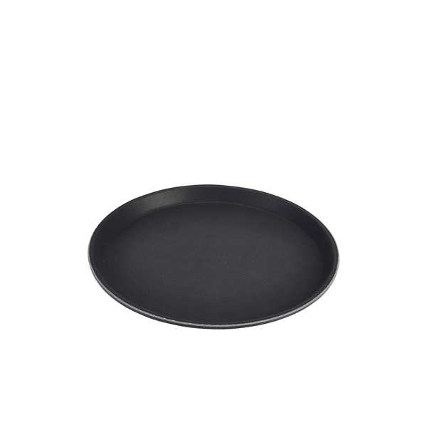 GENWARE | TRAY GENGRIP FIBREGLASS ROUND BLACK | 1400GR-004