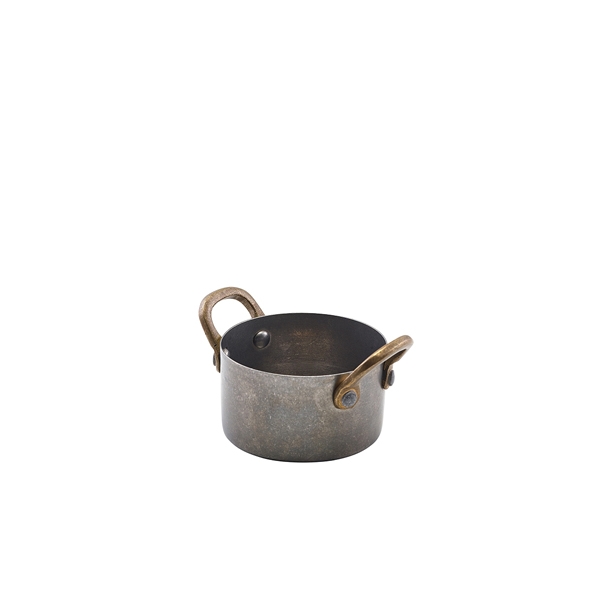 GENWARE | VINTAGE STEEL MINI CASSEROLE DISH 7.8 X 4.5CM X 6 | SCD8V