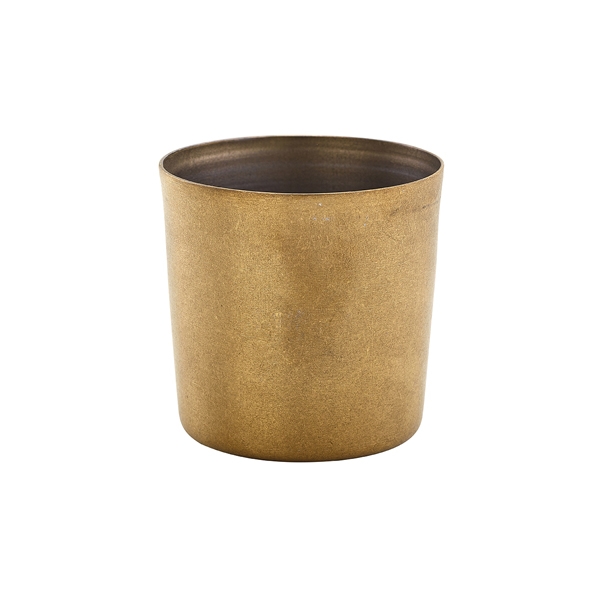 GENWARE | GOLD VINTAGE STEEL SERVING CUP 8.5 X 8.5CM X 12 | SVC8GDV