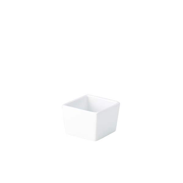 GENWARE | PORCELAIN SQUARE DISH 6.4 X 4.8CM/ 2.5 X X 6 | 353106