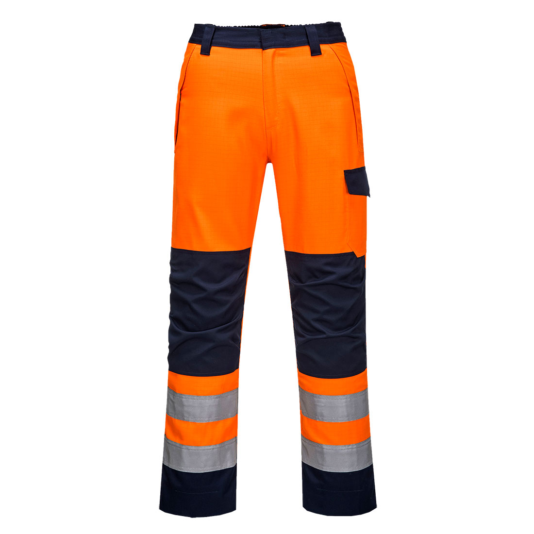 PORTWEST | MODAFLAME HVO TROUSERS REGULAR ORANGE/NAVY | MV36ONRL