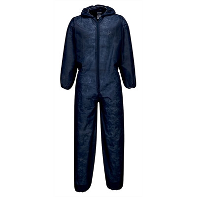 PORTWEST |  DISPOSABLE HOODED COVERALL NAVY BLUE | ST11
