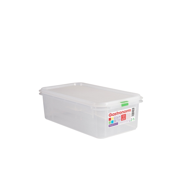 GENWARE | CLEAR POLYPROPYLENE CONTAINER GN1/3 100MM X 6 | GNCPP13-100