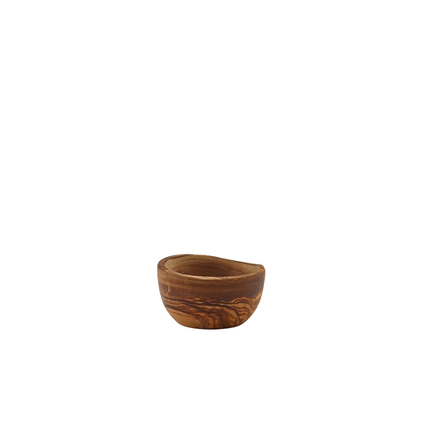 GENWARE | OLIVE WOOD RUSTIC DIP POT 5CL X 12 | OWRDP5
