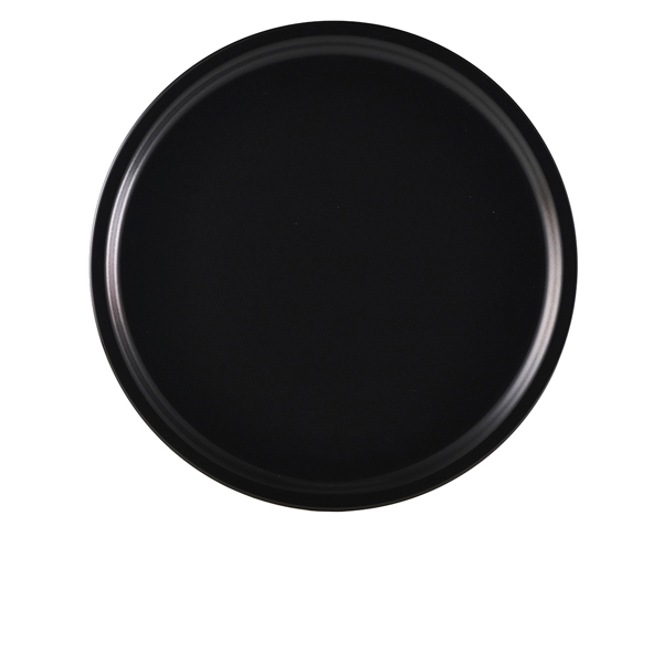 GENWARE | LUNA STONEWARE BLACK PIZZA PLATE 33CM X 3 | B758042